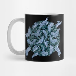 Ernst Haeckel Blue Nudibranch on Cerulean  Sea Squirts Mug